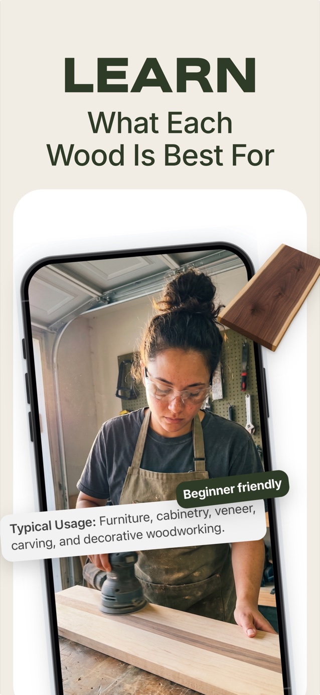 Learn what each wood is best for: walnut profile with typical usage in LasWood