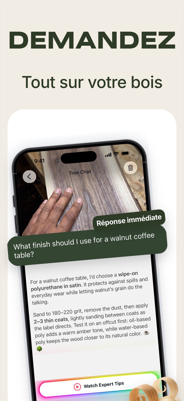 Posez vos questions sur votre bois : Tree Chat conseille une finition pour une table en noyer
